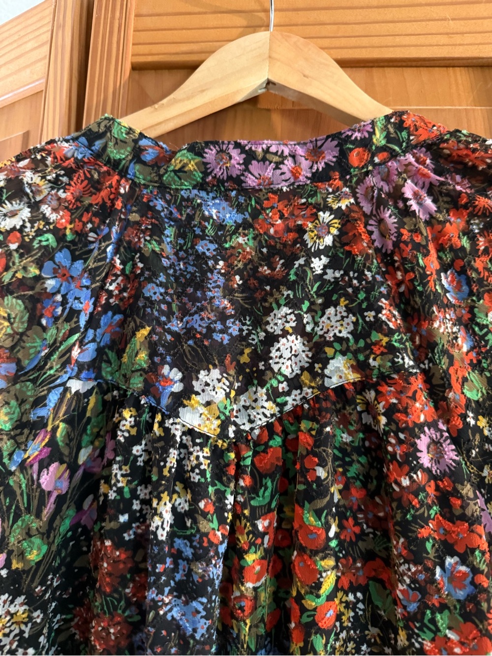Maeve by Anthropologie Black Floral Midi Dress - Picture 3 of 6
